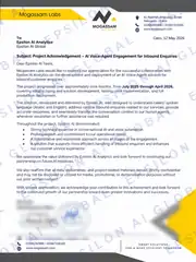 Signed recognition letter from Mogassam